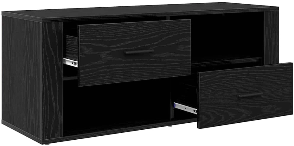 TV staliukas Televizoriaus spintelė 100 x 35 x 40 cm Juodas ąžuolas