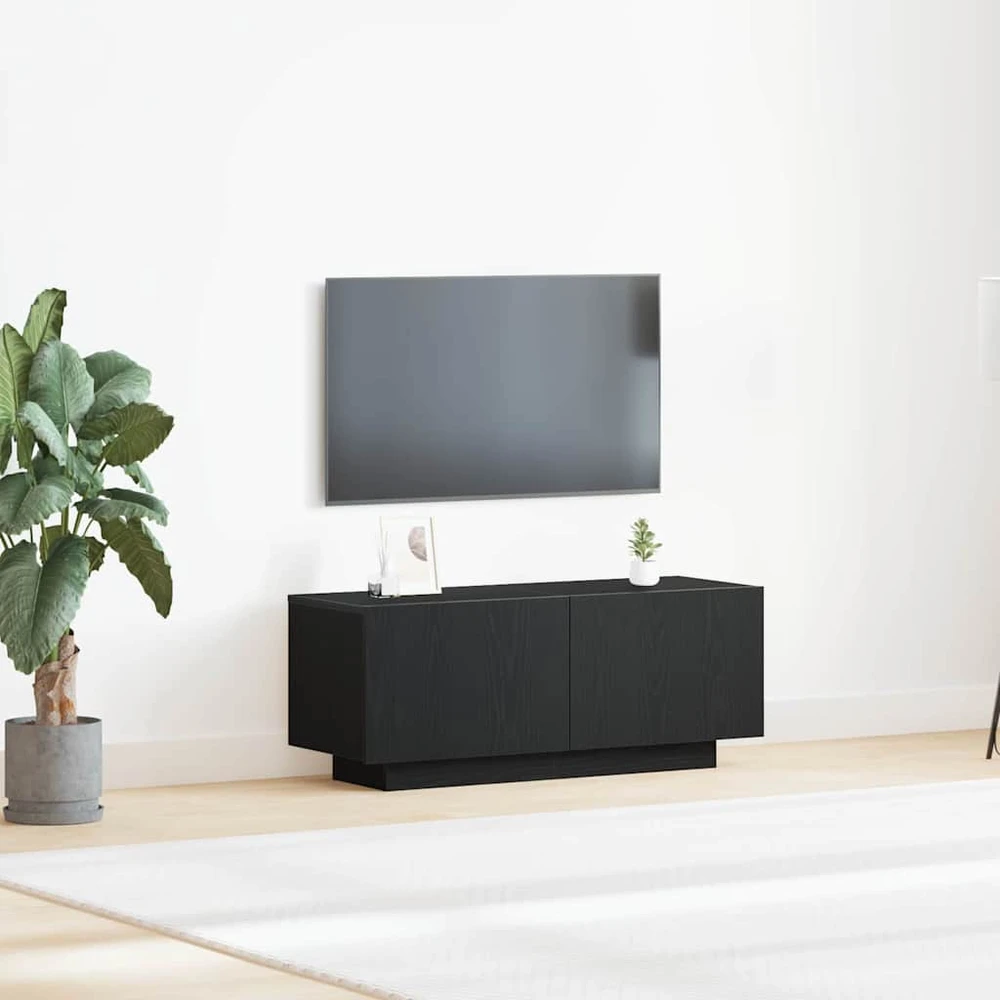 Televizoriaus spintelė 100 x 35 x 40 cm Juodas ąžuolas