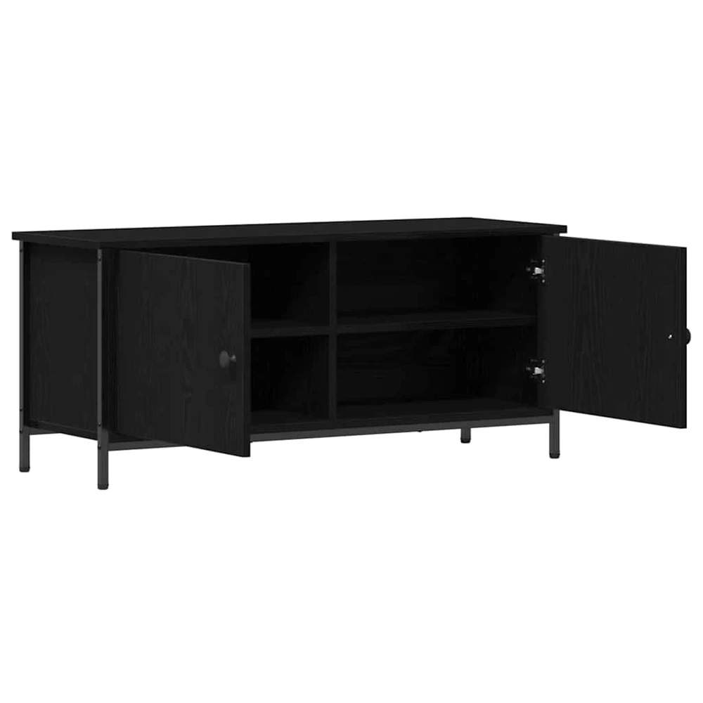 TV staliukas Televizoriaus spintelė 100 x 35 x 45 cm Juodas ąžuolas
