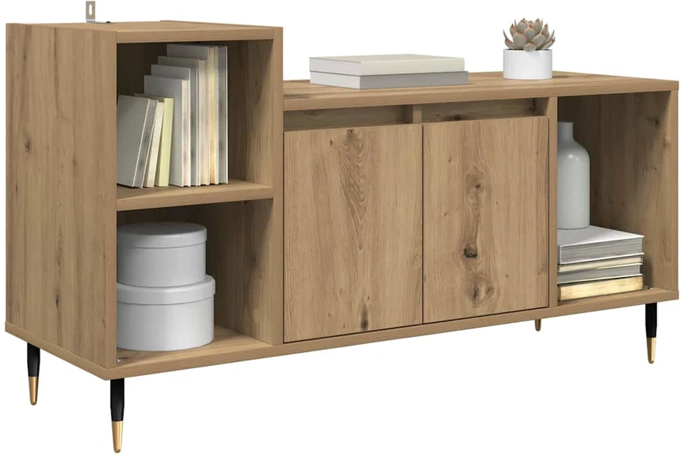 TV staliukas Televizoriaus spintelė 100 x 35 x 55 cm Amatininkų ąžuolas