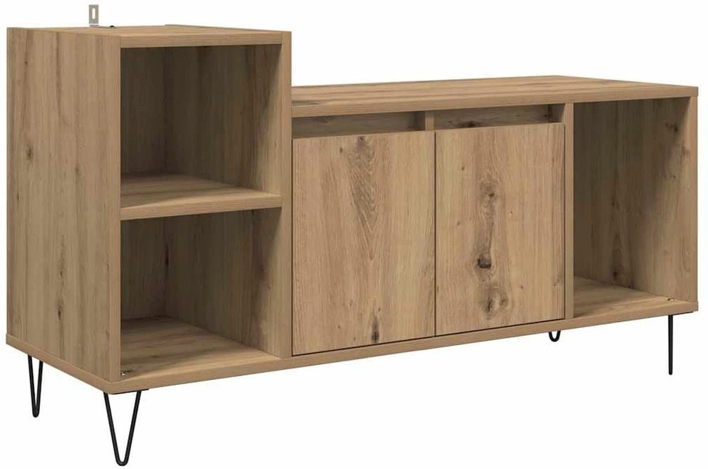 TV staliukas Televizoriaus spintelė 100 x 35 x 55 cm Amatininkų ąžuolas