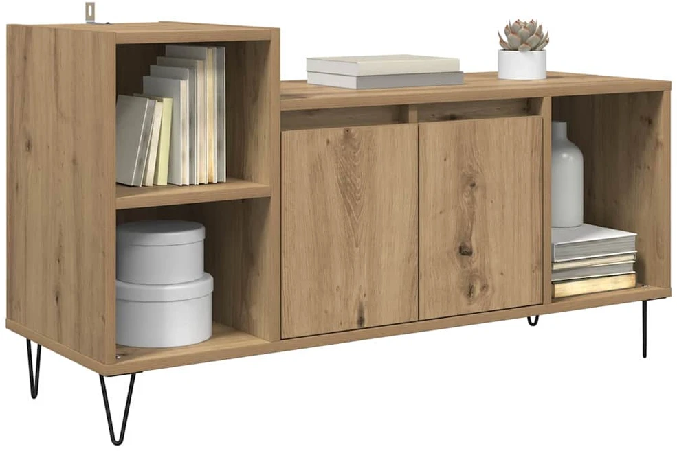 TV staliukas Televizoriaus spintelė 100 x 35 x 55 cm Amatininkų ąžuolas