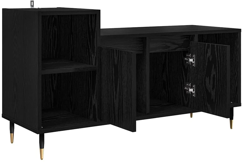 TV staliukas Televizoriaus spintelė 100 x 35 x 55 cm Juodas ąžuolas