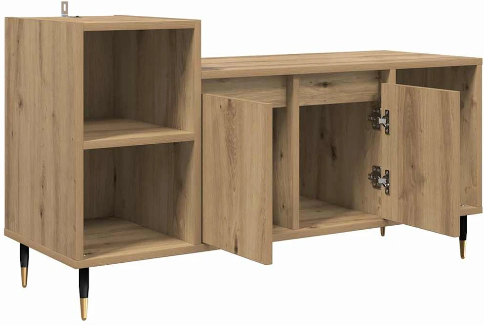 TV staliukas Televizoriaus spintelė 100 x 35 x 55 cm Amatininkų ąžuolas