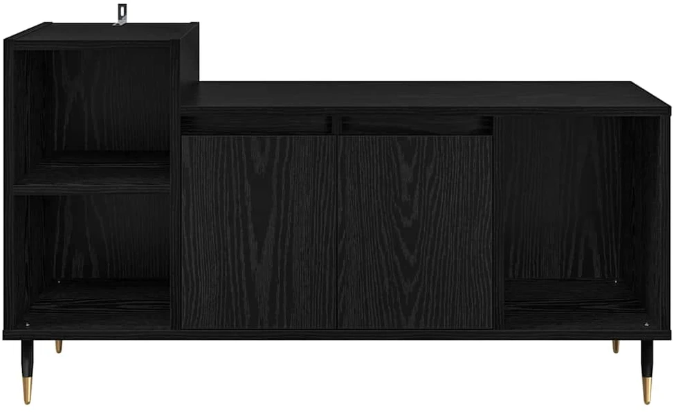 TV staliukas Televizoriaus spintelė 100 x 35 x 55 cm Juodas ąžuolas