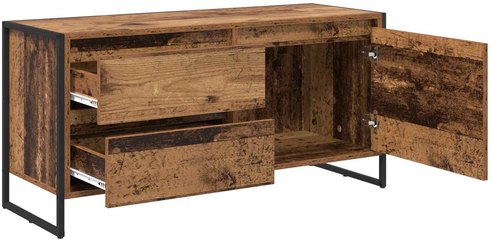 TV staliukas Televizoriaus spintelė 100 x 36 x 49.5 cm Senovinis medis