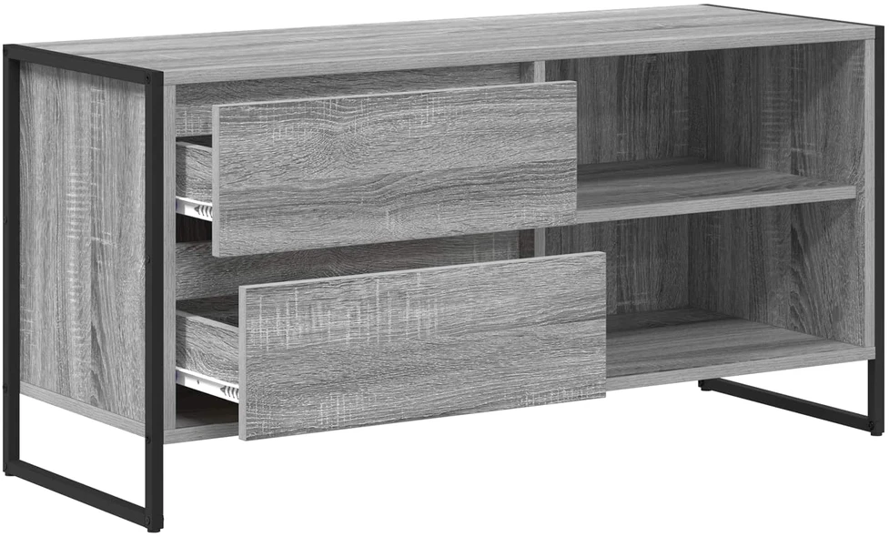 TV staliukas Televizoriaus spintelė 100 x 36 x 49,5 cm Pilka Sonoma