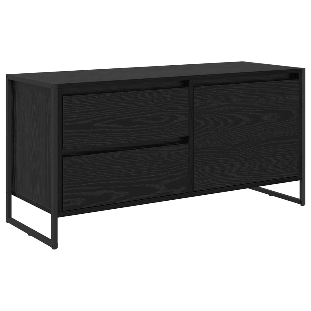 TV staliukas Televizoriaus spintelė 100 x 36 x 49.5 cm Juodas ąžuolas