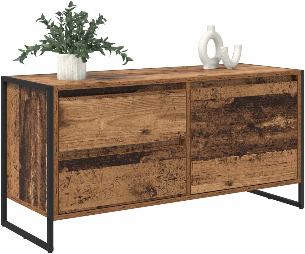 TV staliukas Televizoriaus spintelė 100 x 36 x 49.5 cm Senovinis medis