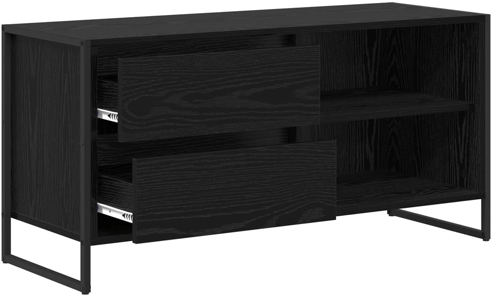 TV staliukas Televizoriaus spintelė 100 x 36 x 49,5 cm Juodas ąžuolas