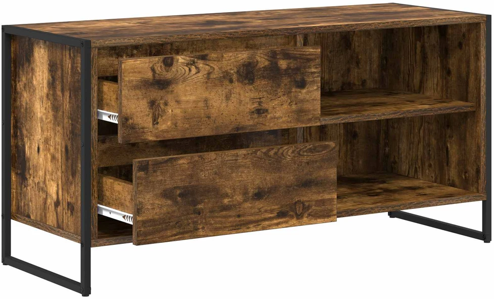 TV staliukas Televizoriaus spintelė 100 x 36 x 49,5 cm Dūminis ąžuolas