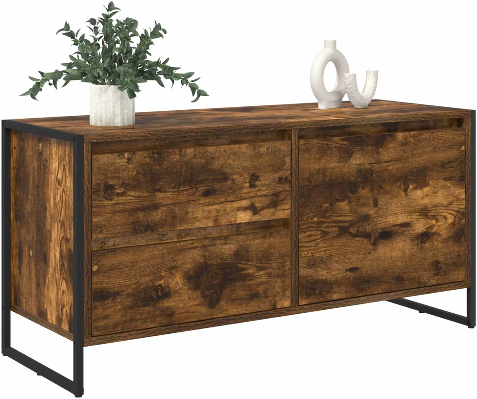 TV staliukas Televizoriaus spintelė 100 x 36 x 49.5 cm Dūminis ąžuolas