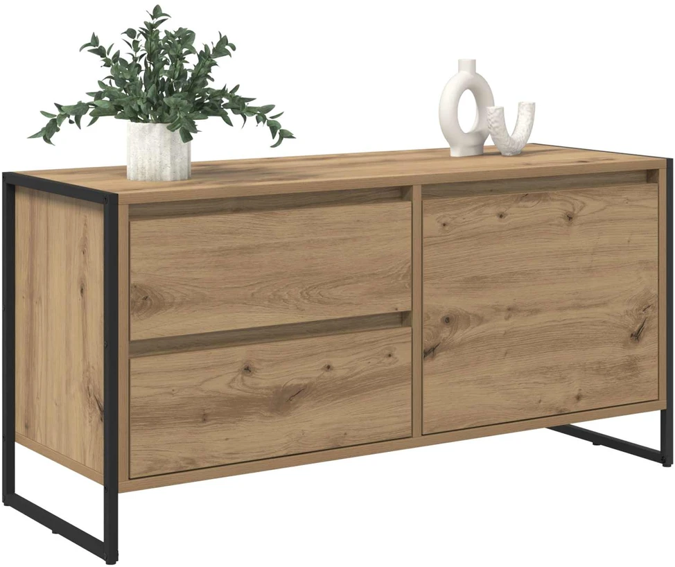 TV staliukas Televizoriaus spintelė 100 x 36 x 49.5 cm Artisano ąžuolo