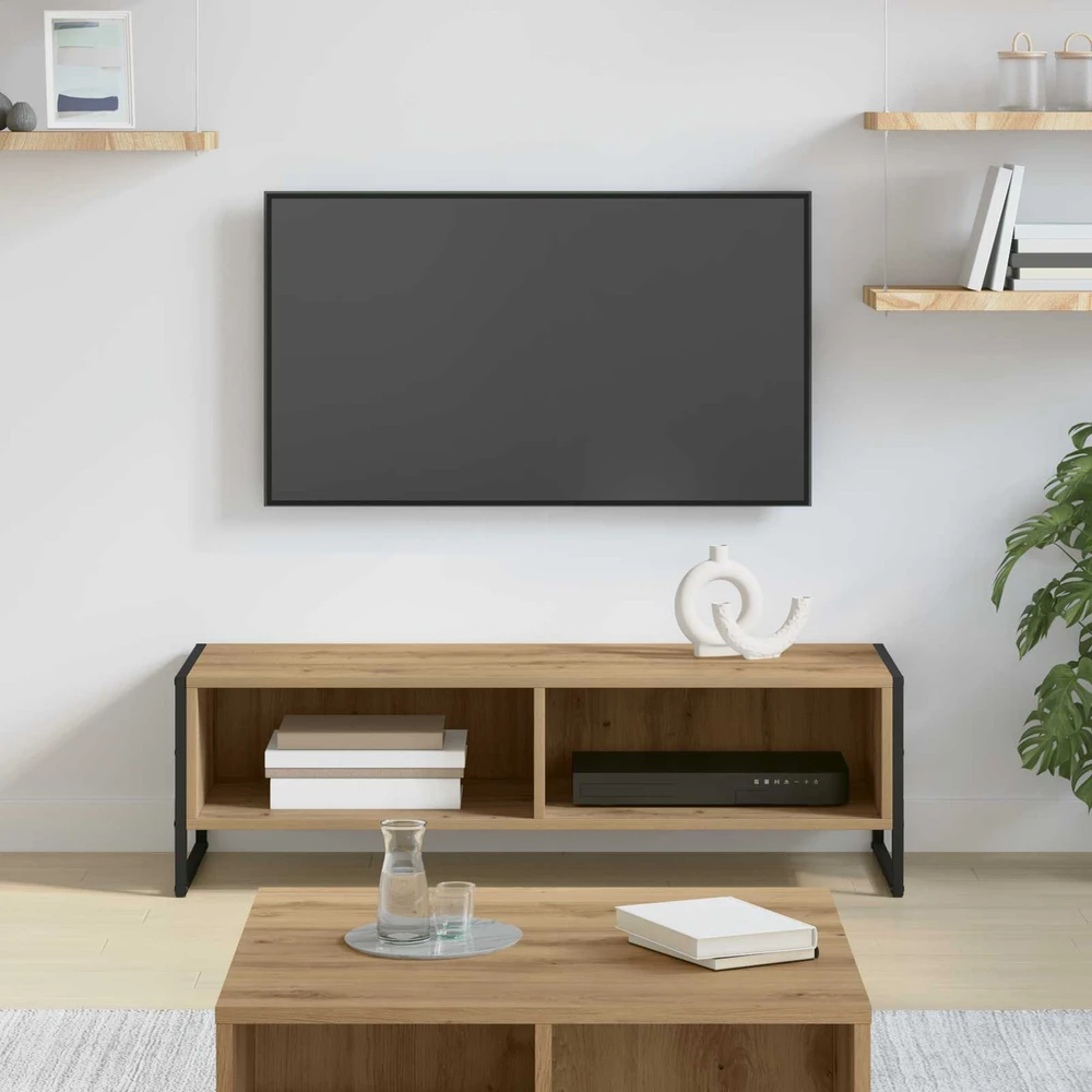 TV staliukas Televizoriaus spintelė 100 x 36.5 x 30.5 cm Artisano ąžuolo