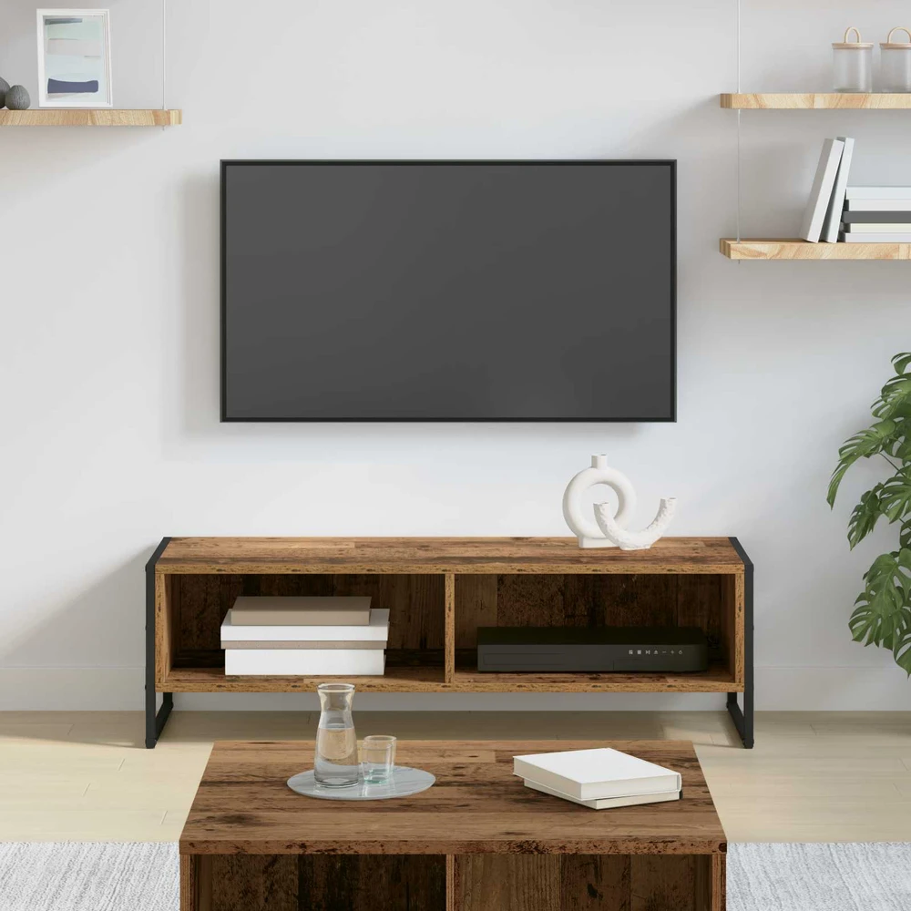 TV staliukas Televizoriaus spintelė 100 x 36.5 x 30.5 cm Senovinis medis