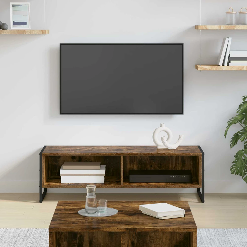 TV staliukas Televizoriaus spintelė 100 x 36.5 x 30.5 cm Dūminio ąžuolo