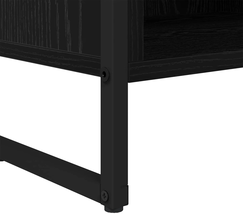 TV staliukas Televizoriaus spintelė 100 x 36.5 x 30.5 cm Juodas ąžuolas