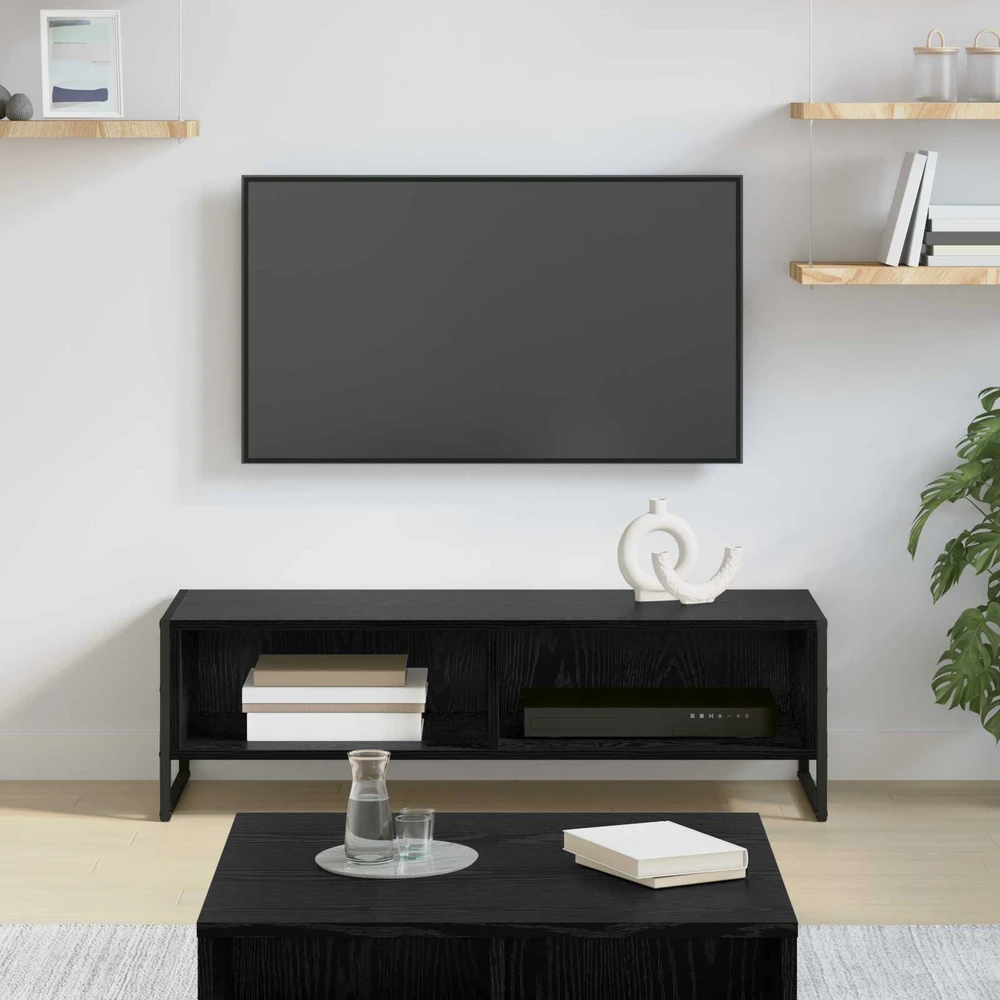 TV staliukas Televizoriaus spintelė 100 x 36.5 x 30.5 cm Juodas ąžuolas