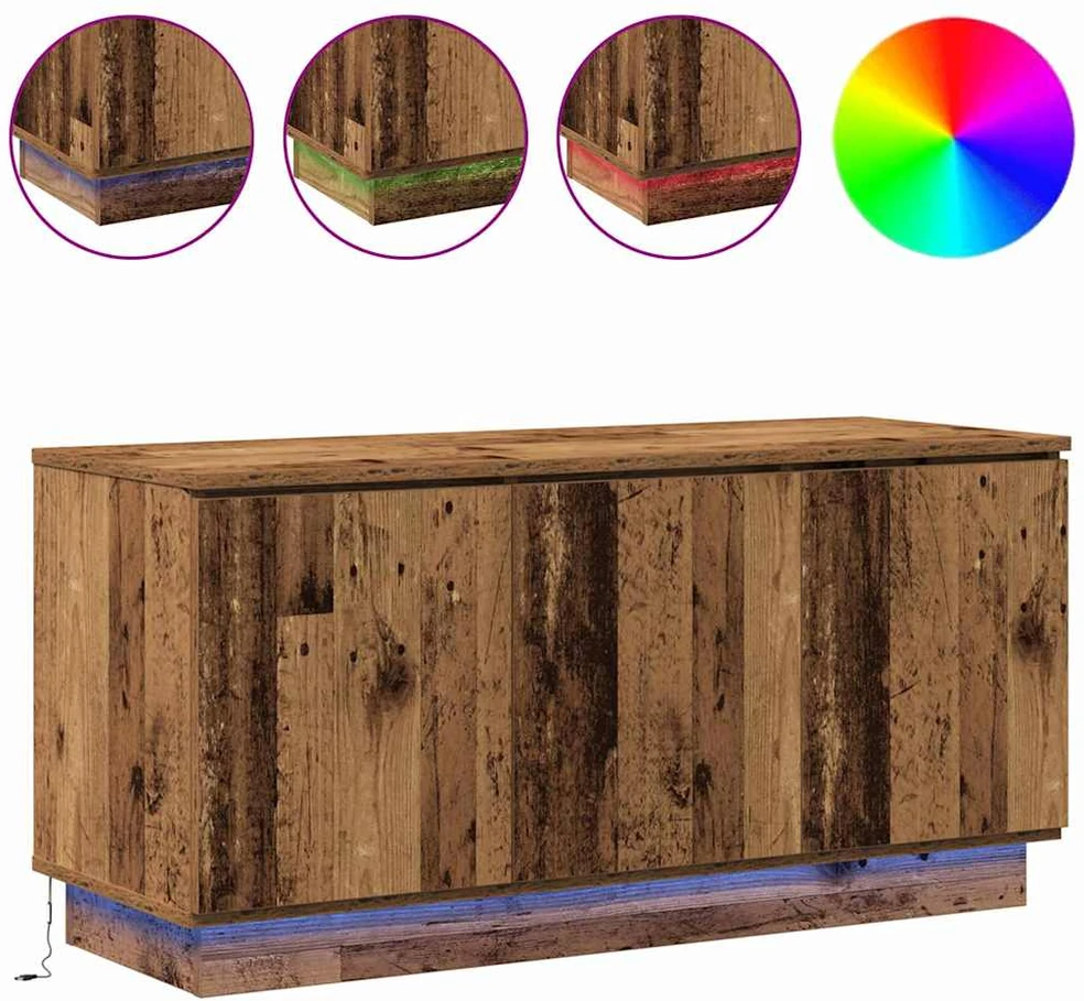 TV staliukas Televizoriaus spintelė 100 x 38 x 49 cm Senovinis medis