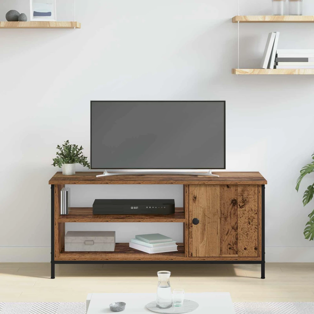 TV staliukas Televizoriaus spintelė 100 x 40 x 45 cm Senovinis medis