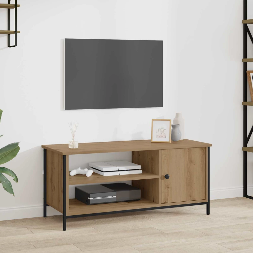 TV staliukas Televizoriaus spintelė 100 x 40 x 45 cm Amatininkų ąžuolas
