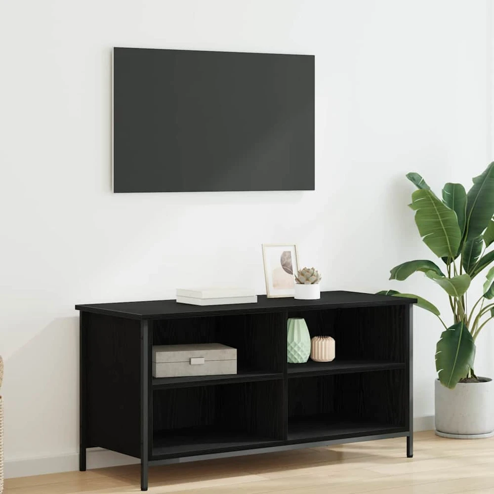 TV staliukas Televizoriaus spintelė 100 x 40 x 50 cm Juodas ąžuolas