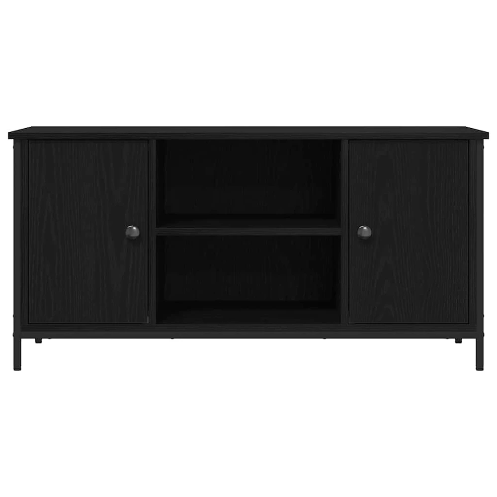 TV staliukas Televizoriaus spintelė 100 x 40 x 50 cm juoda ąžuolo
