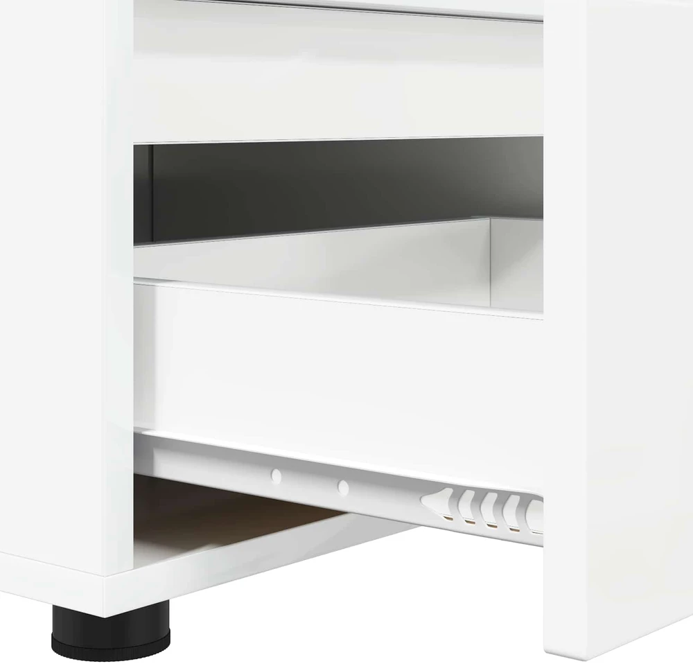 TV staliukas Televizoriaus spintelė 100 x 48 x 43 cm Aukštai blizganti balta