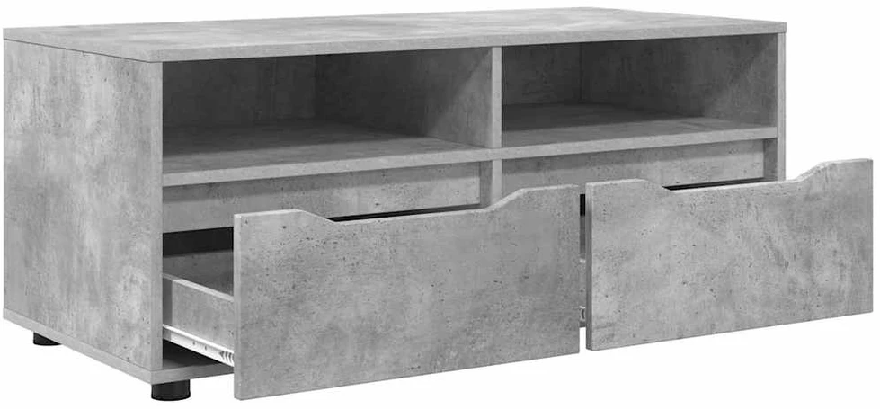 TV staliukas Televizoriaus spintelė 100 x 48 x 43 cm Betono pilka