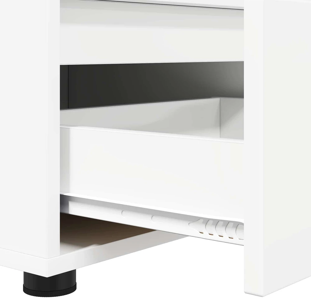TV staliukas Televizoriaus spintelė 100 x 48 x 43 cm Balta Apdirbta mediena