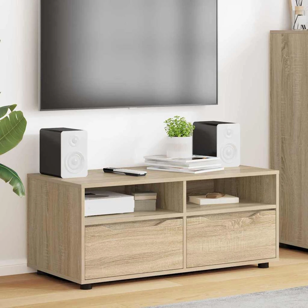 TV staliukas Televizoriaus spintelė 100 x 48 x 43 cm Sonoma ąžuolas