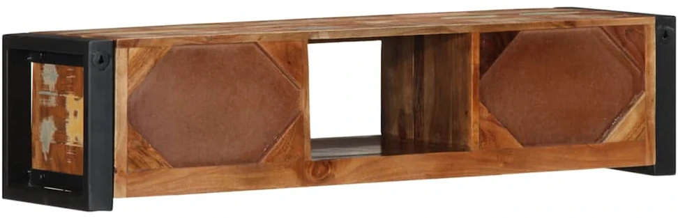 TV staliukas televizoriaus spintelė 100x30x25 cm Regeneruota medžio masyva