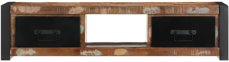 TV staliukas televizoriaus spintelė 100x30x25 cm Regeneruota medžio masyva