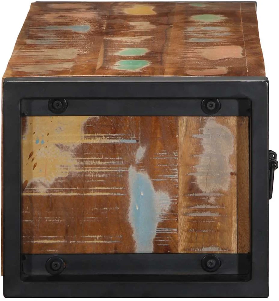 TV staliukas televizoriaus spintelė 100x30x25 cm Regeneruota medžio masyva