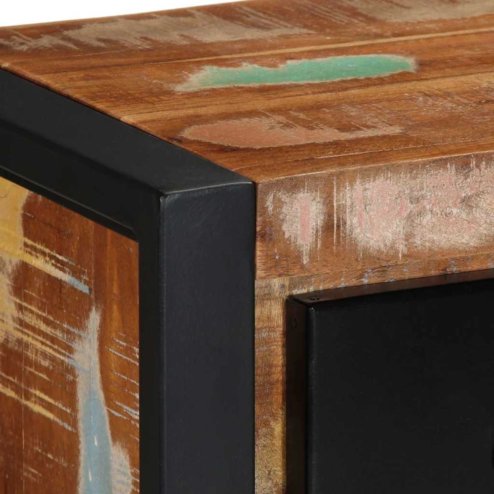 TV staliukas televizoriaus spintelė 100x30x25 cm Regeneruota medžio masyva