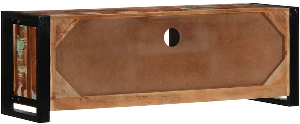 TV staliukas televizoriaus spintelė 100x30x35 cm Regeneruota medžio masyva