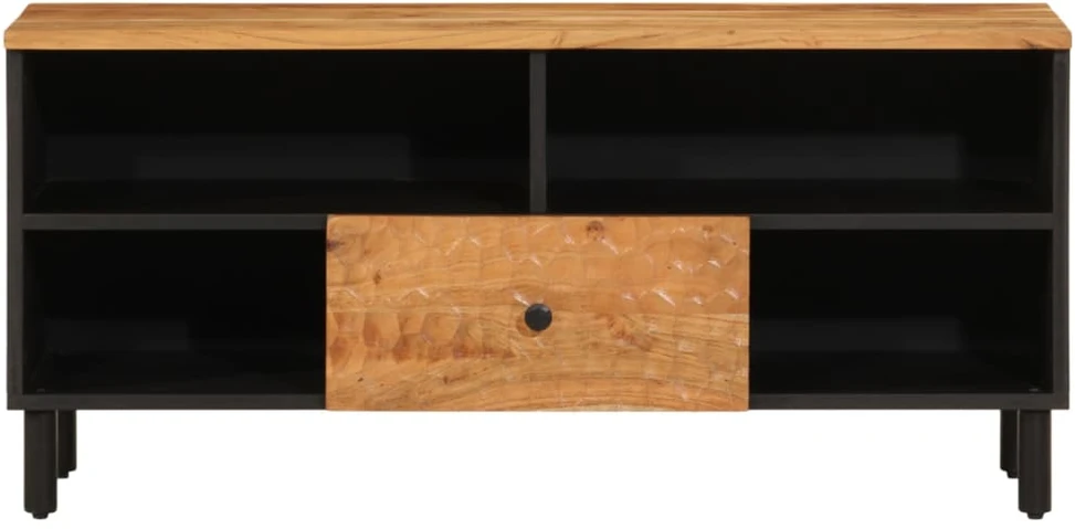 TV staliukas Televizoriaus spintelė, 100x33x46cm, akacijos medienos masyvas