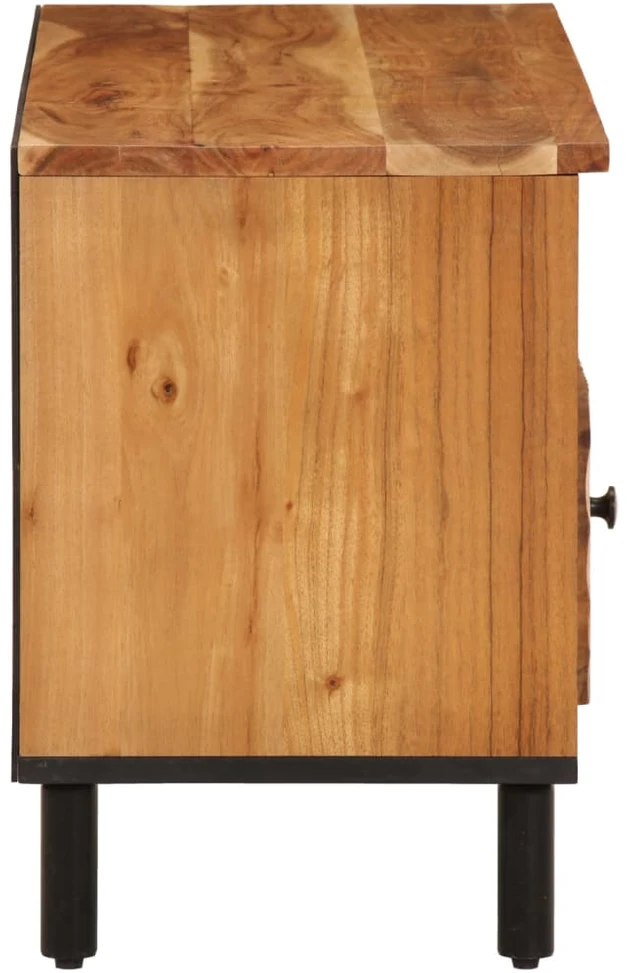 TV staliukas Televizoriaus spintelė, 100x33x46cm, akacijos medienos masyvas