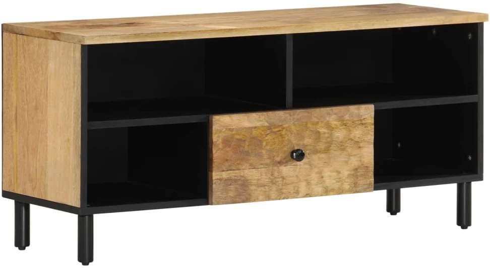 TV staliukas Televizoriaus spintelė, 100x33x46cm, mango medienos masyvas