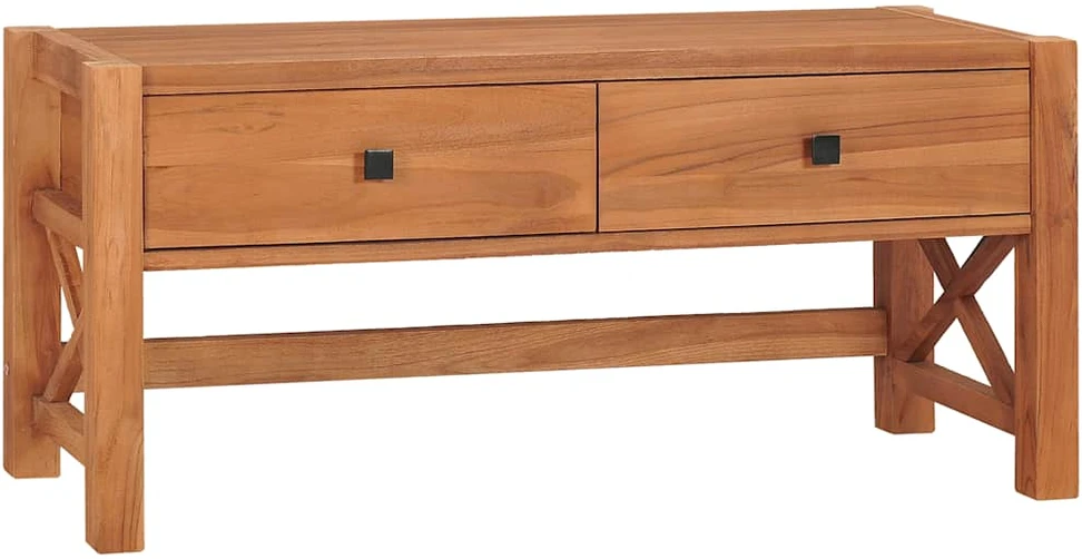 TV staliukas Televizoriaus spintelė, 100x40x45cm, tikmedžio mediena