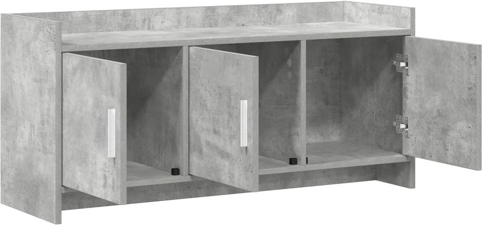 TV staliukas Televizoriaus spintelė 102 x 33 x 47 cm Betono pilka