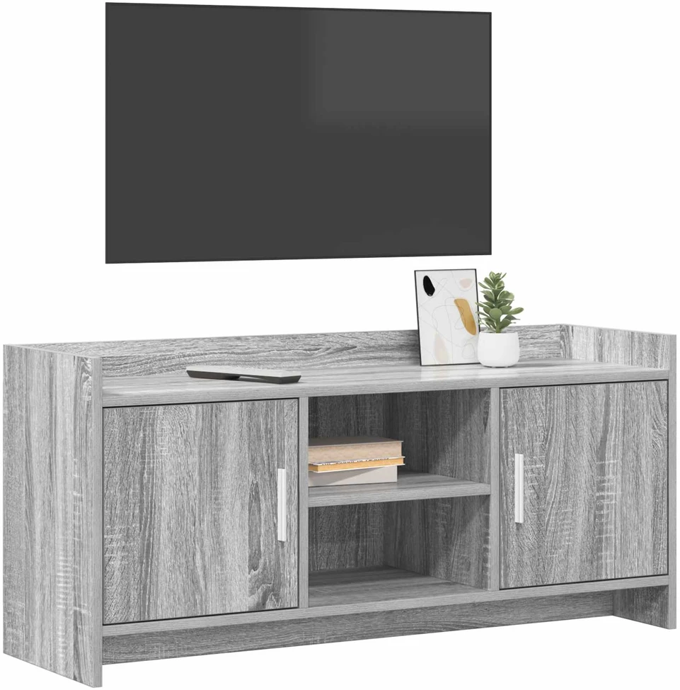 TV staliukas Televizoriaus spintelė 102 x 33 x 47 cm Pilka Sonoma