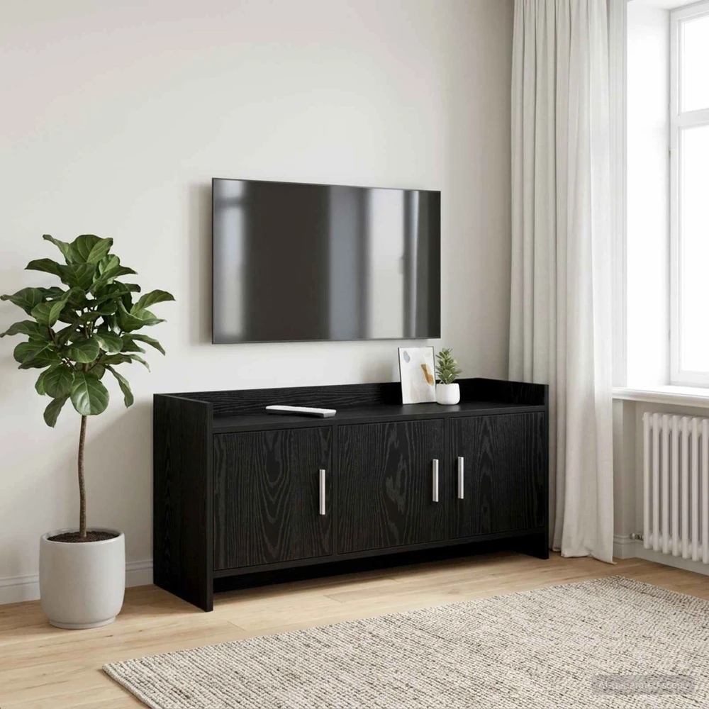 TV staliukas Televizoriaus spintelė 102 x 33 x 47 cm Juodojo ąžuolo