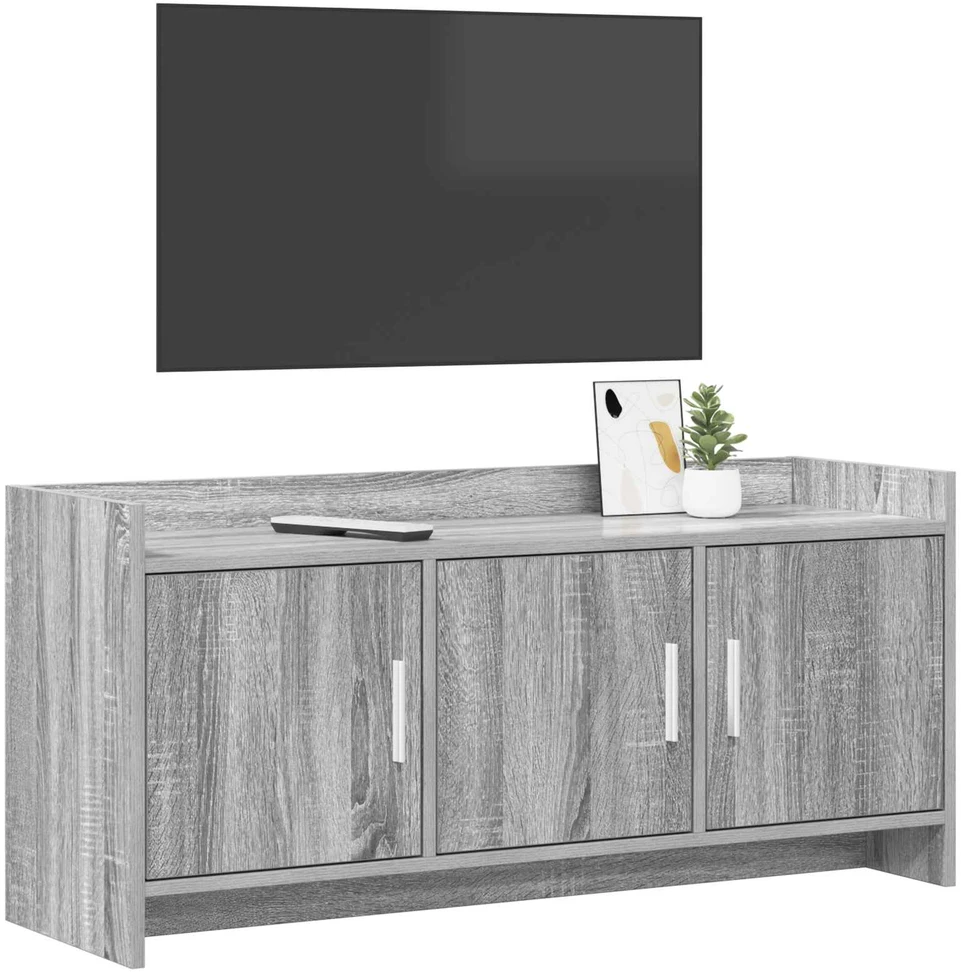 TV staliukas Televizoriaus spintelė 102 x 33 x 47 cm Pilka Sonoma