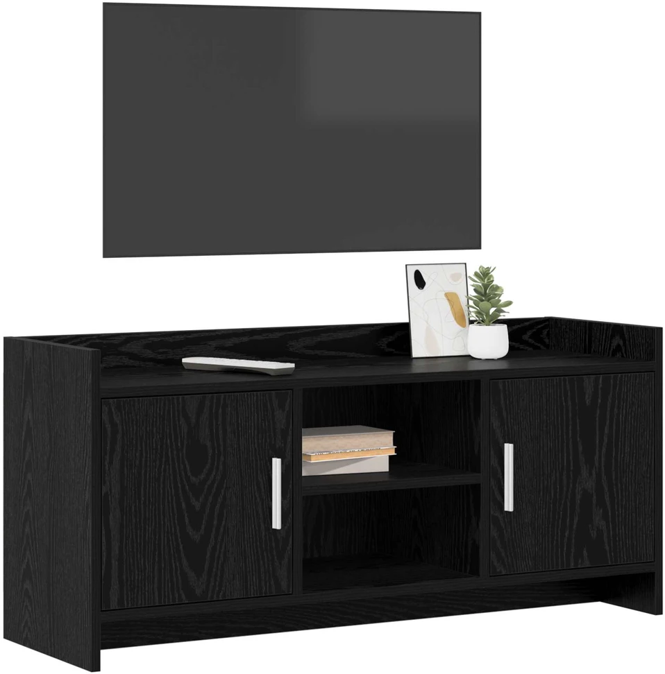 TV staliukas Televizoriaus spintelė 102 x 33 x 47 cm Juodojo ąžuolo