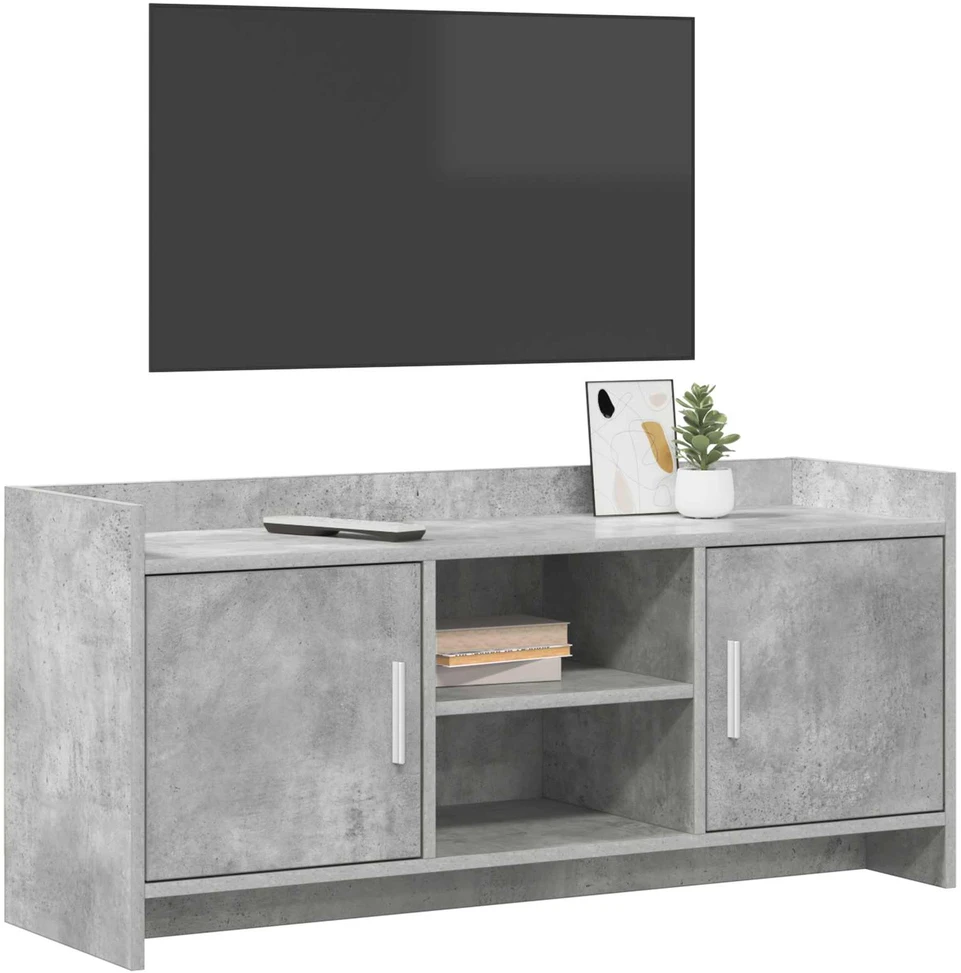 TV staliukas Televizoriaus spintelė 102 x 33 x 47 cm Betono pilka