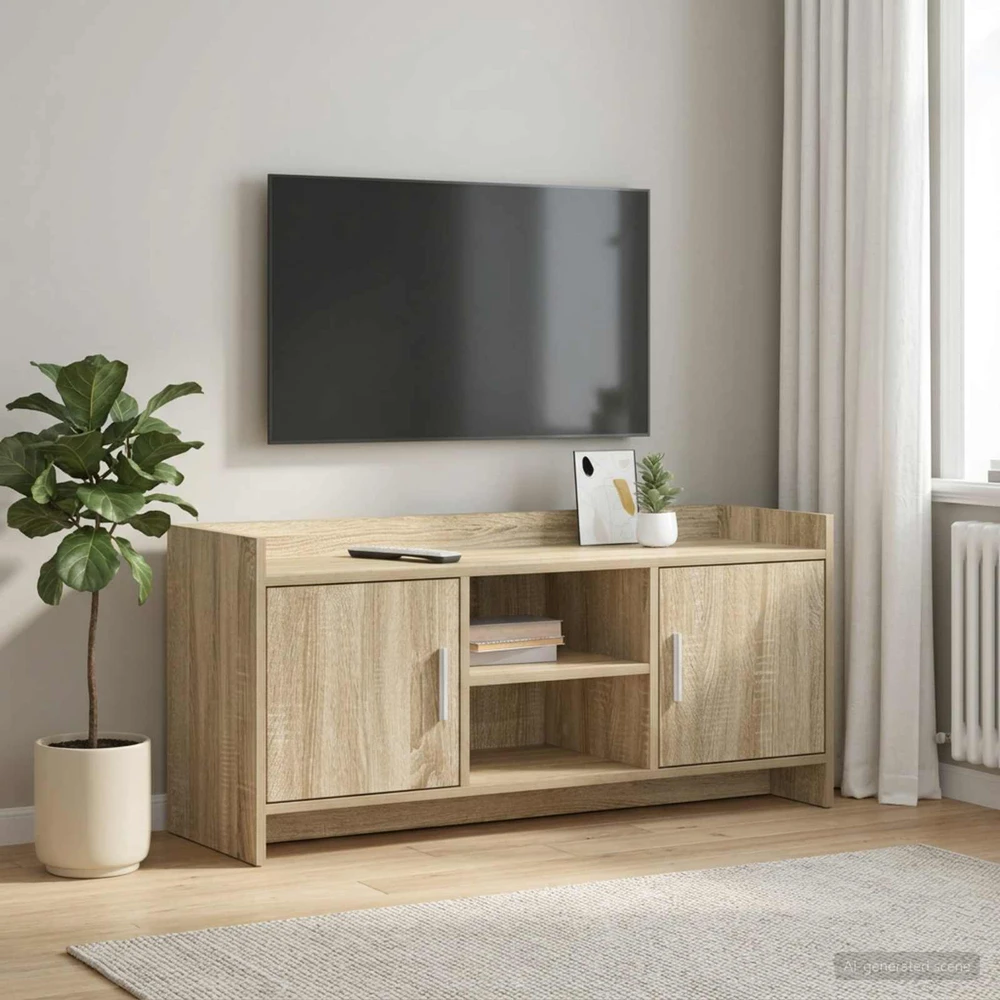 TV staliukas Televizoriaus spintelė 102 x 33 x 47 cm Sonoma ąžuolas