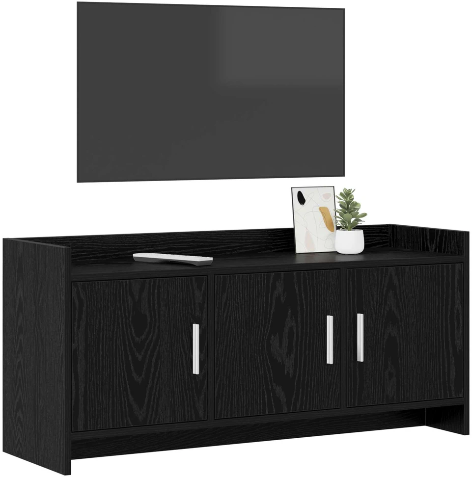 TV staliukas Televizoriaus spintelė 102 x 33 x 47 cm Juodojo ąžuolo