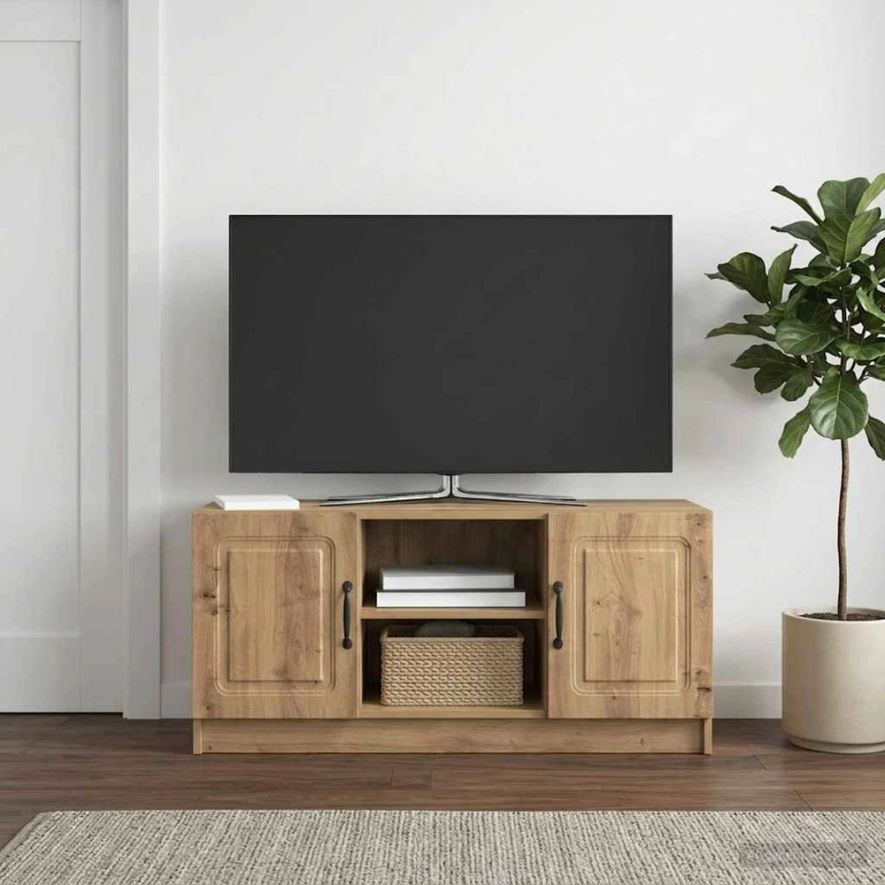 TV staliukas Televizoriaus spintelė 102 x 34,5 x 47 cm Artisano ąžuolo