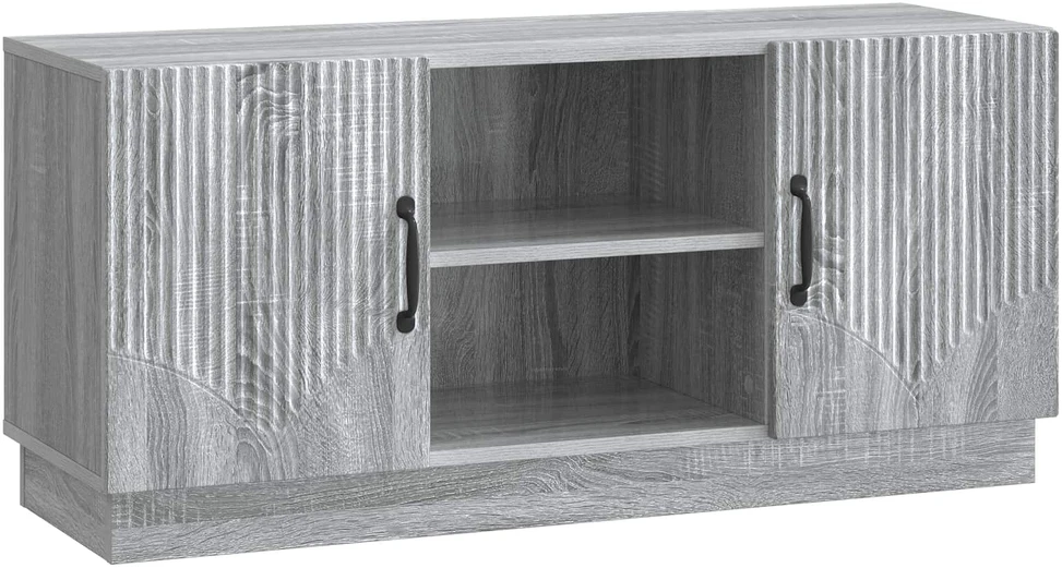 TV staliukas Televizoriaus spintelė 102 x 34,5 x 47 cm Pilka sonoma ąžuolo